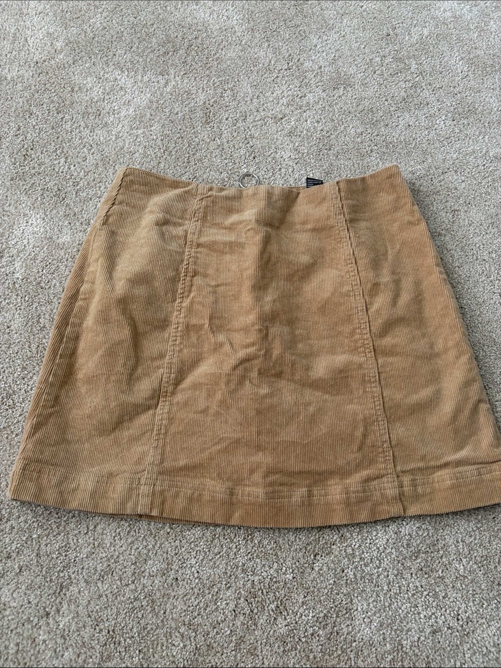 Forever 21 Corduroy A-Line Skirt in Tan